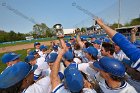 Baseball vs Babson  Wheaton College Baseball players celebrate their victory over Babson to win the NEWMAC Championship for the third year in a row. - (Photo by Keith Nordstrom) : Wheaton, baseball, NEWMAC